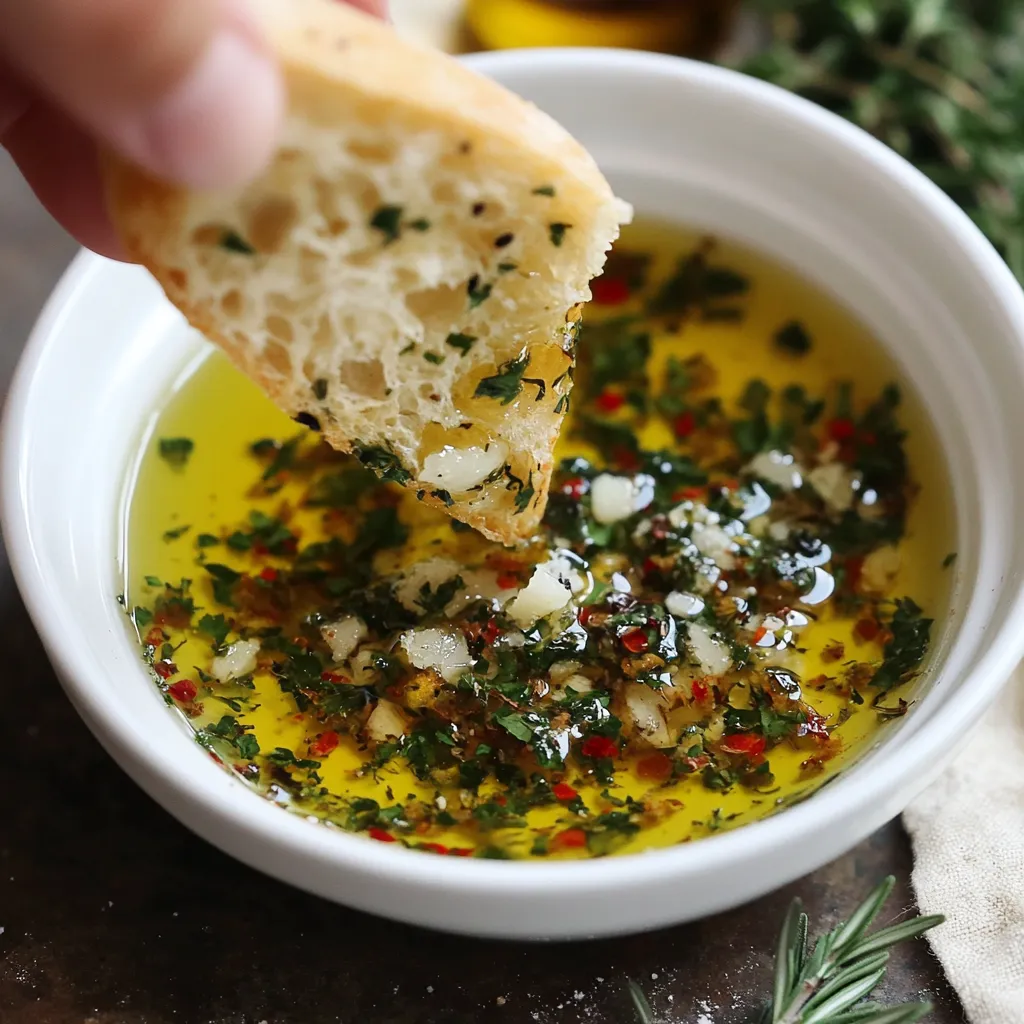 Garlic Herb Oil for Bread