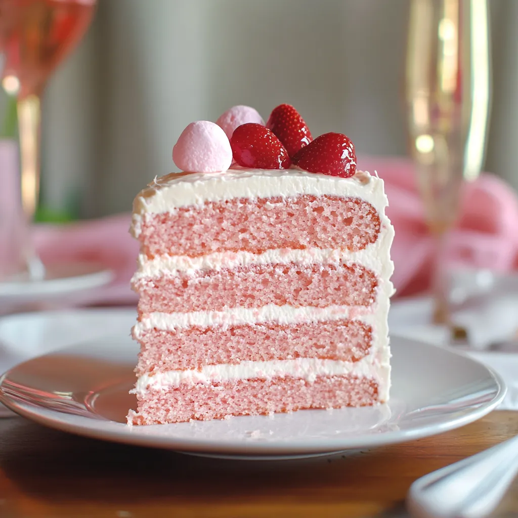 Pink Champagne Cake Recipe