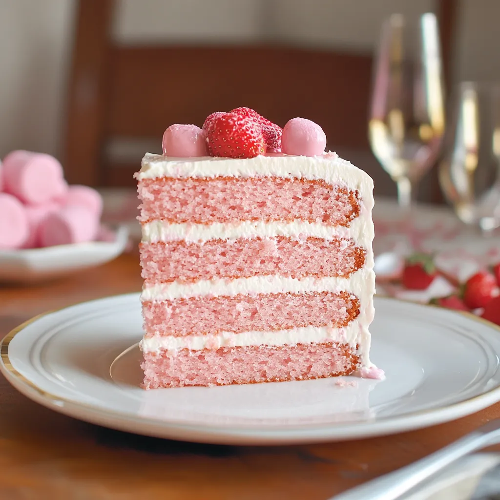 Pink Champagne Cake Recipe