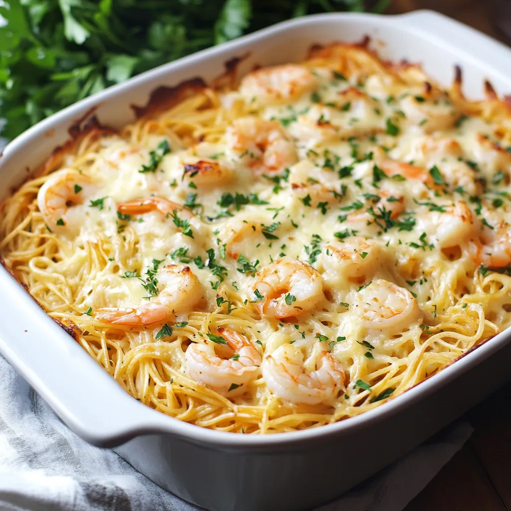 Cheesy One-Pan Shrimp Pasta