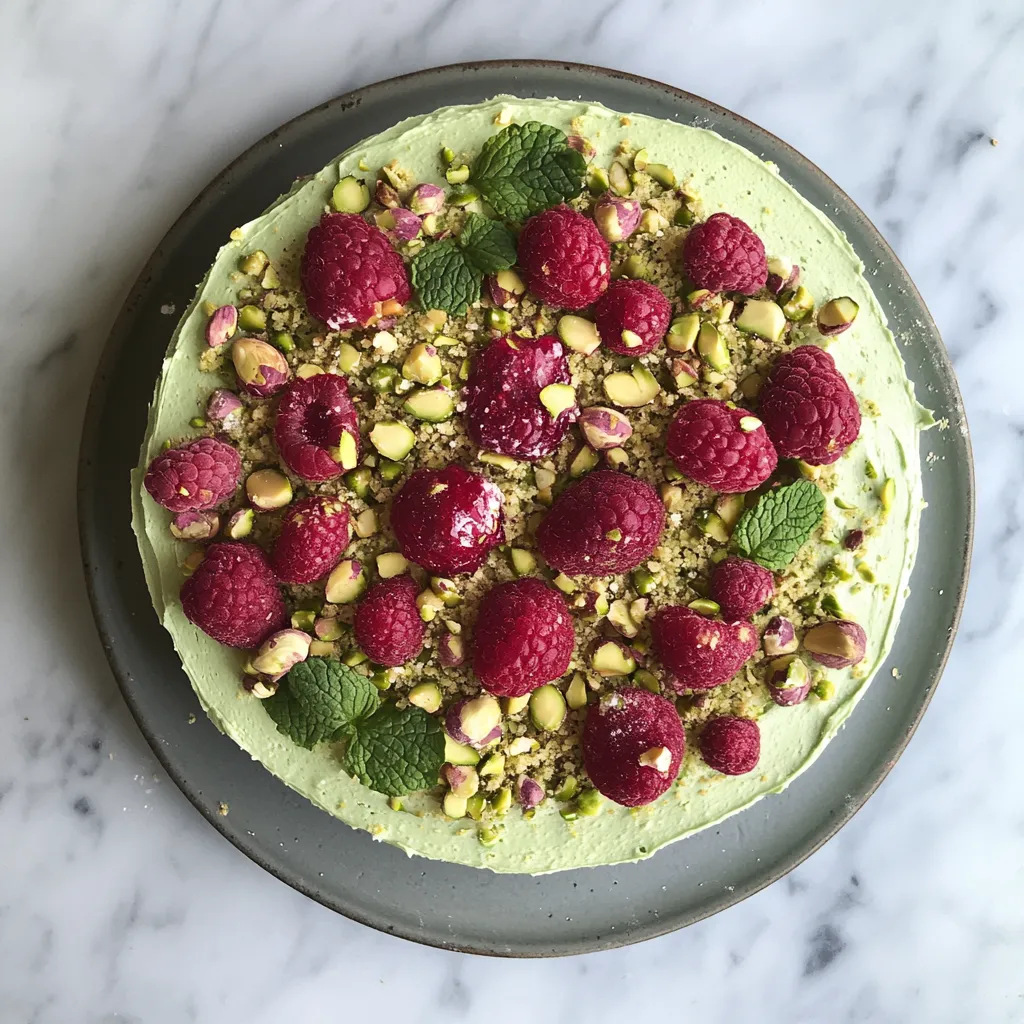 Pistachio Raspberry Cake