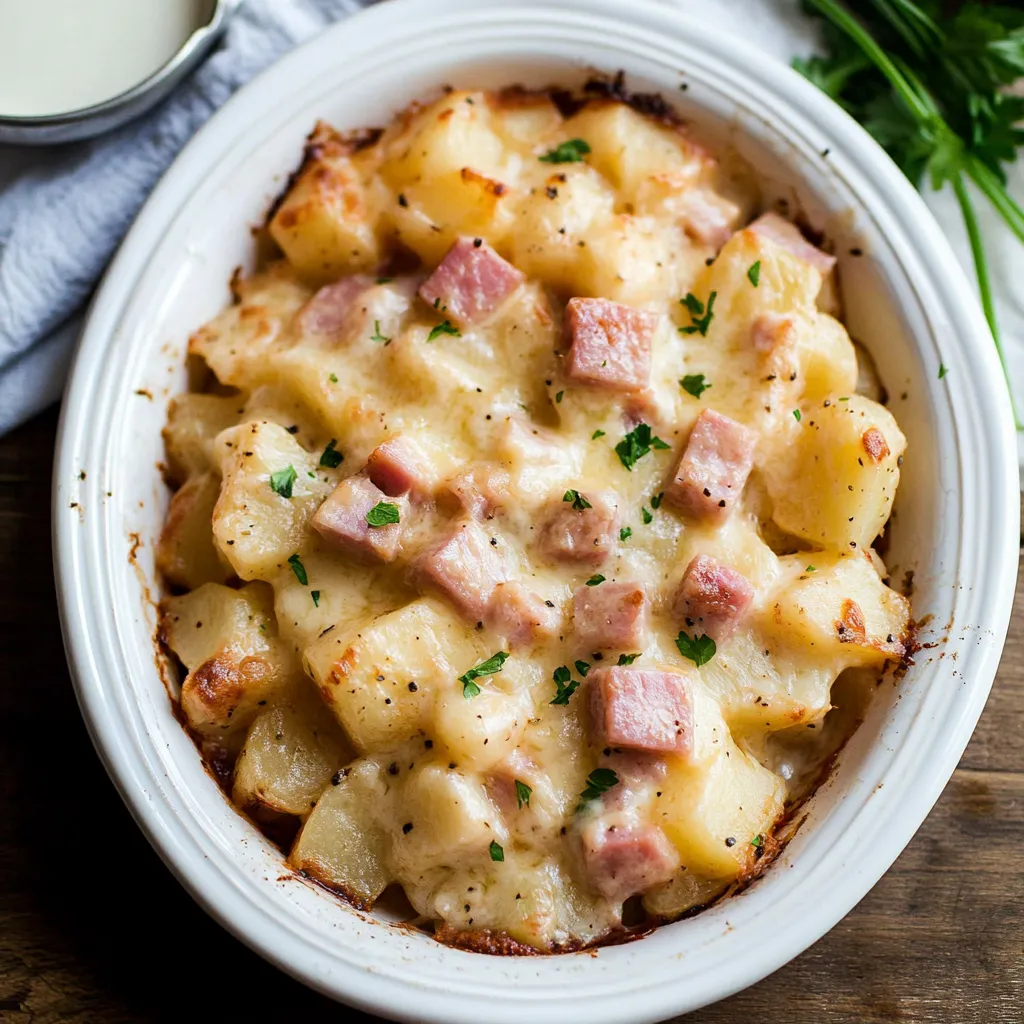 Tasty Ham and Potato Casserole