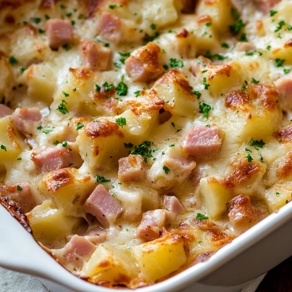 Tasty Ham and Potato Casserole