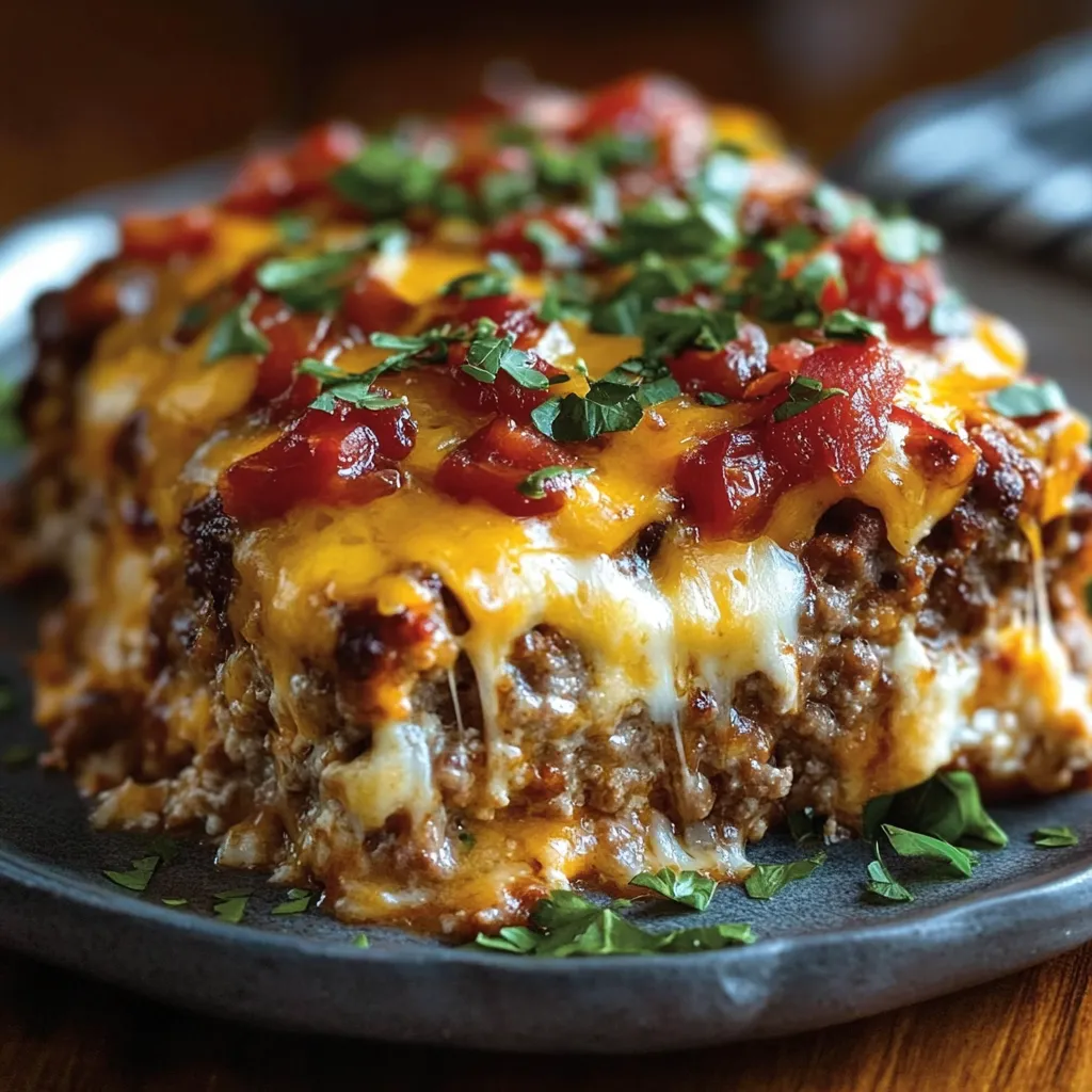 Cheesy Loaded Meatloaf Casserole