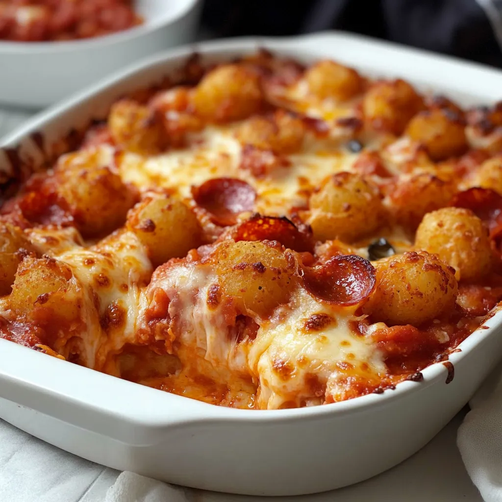 Pizza Tater Tot Casserole