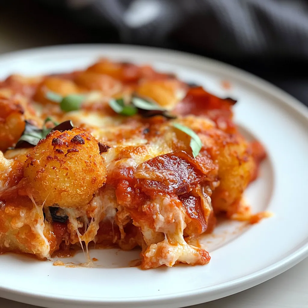 Pizza Tater Tot Casserole