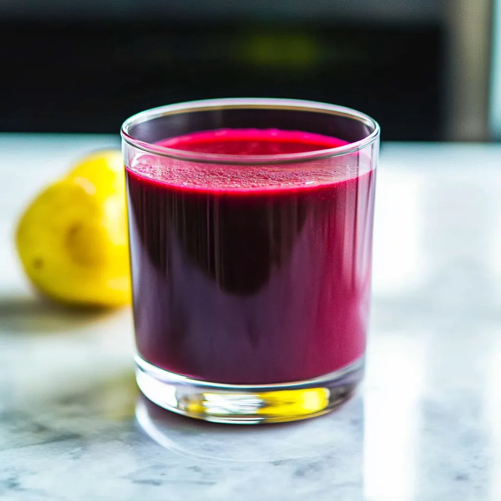 instructions for beetroot juice preparation