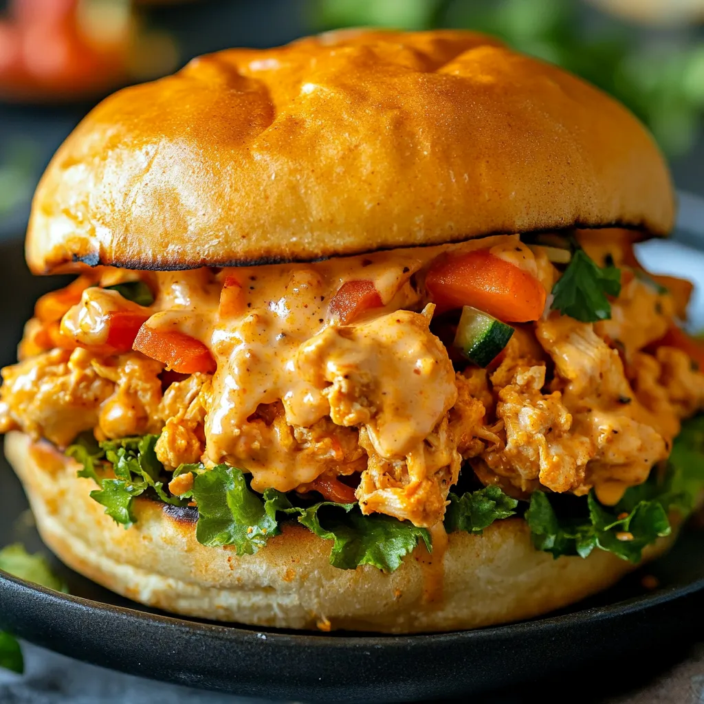 Delicious Cajun Chicken Sloppy Joes