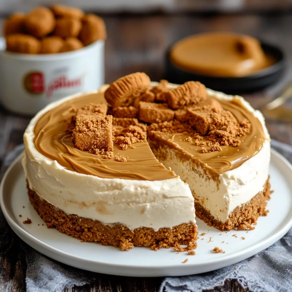 Creamy Biscoff Cheesecake