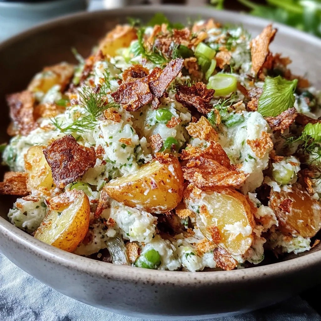 Golden Crispy Potato Salad