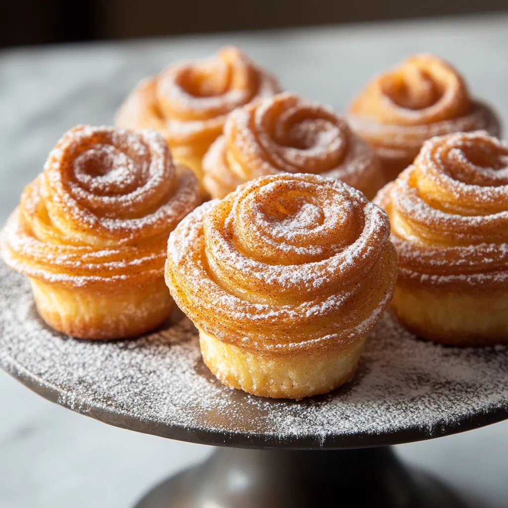 Dreamy Churro Cruffins