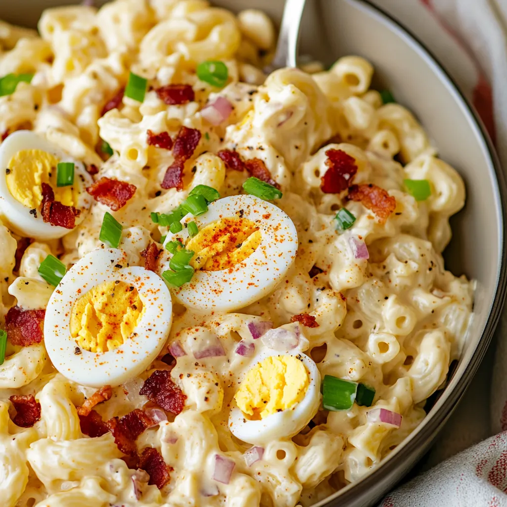 Creamy Deviled Egg Pasta Salad