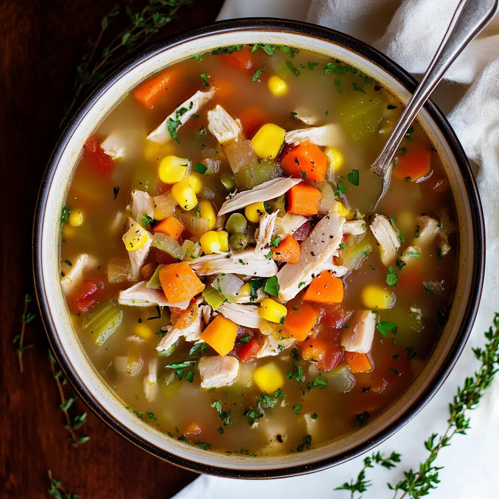 Hearty Turkey and Veggie Soup