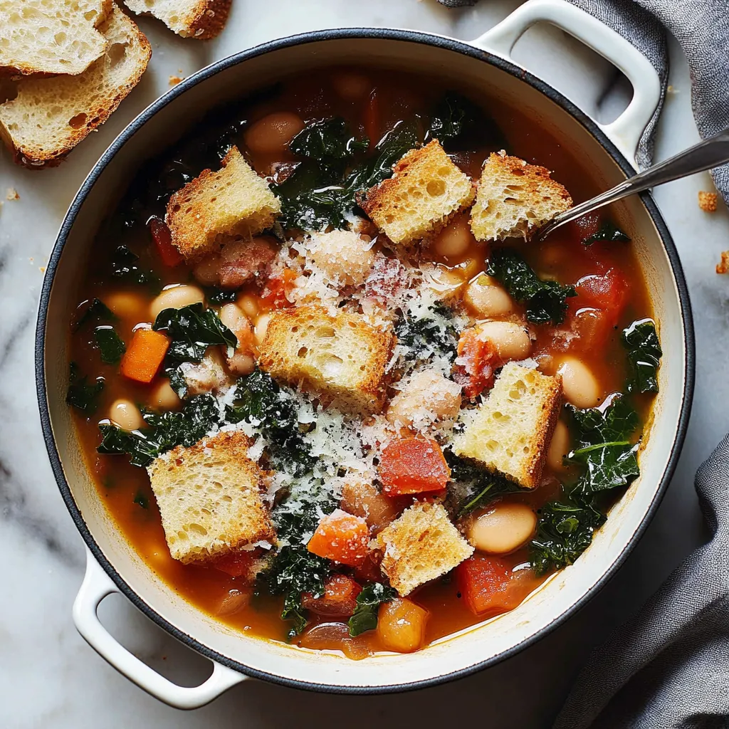 Rustic Ribollita Bean Soup