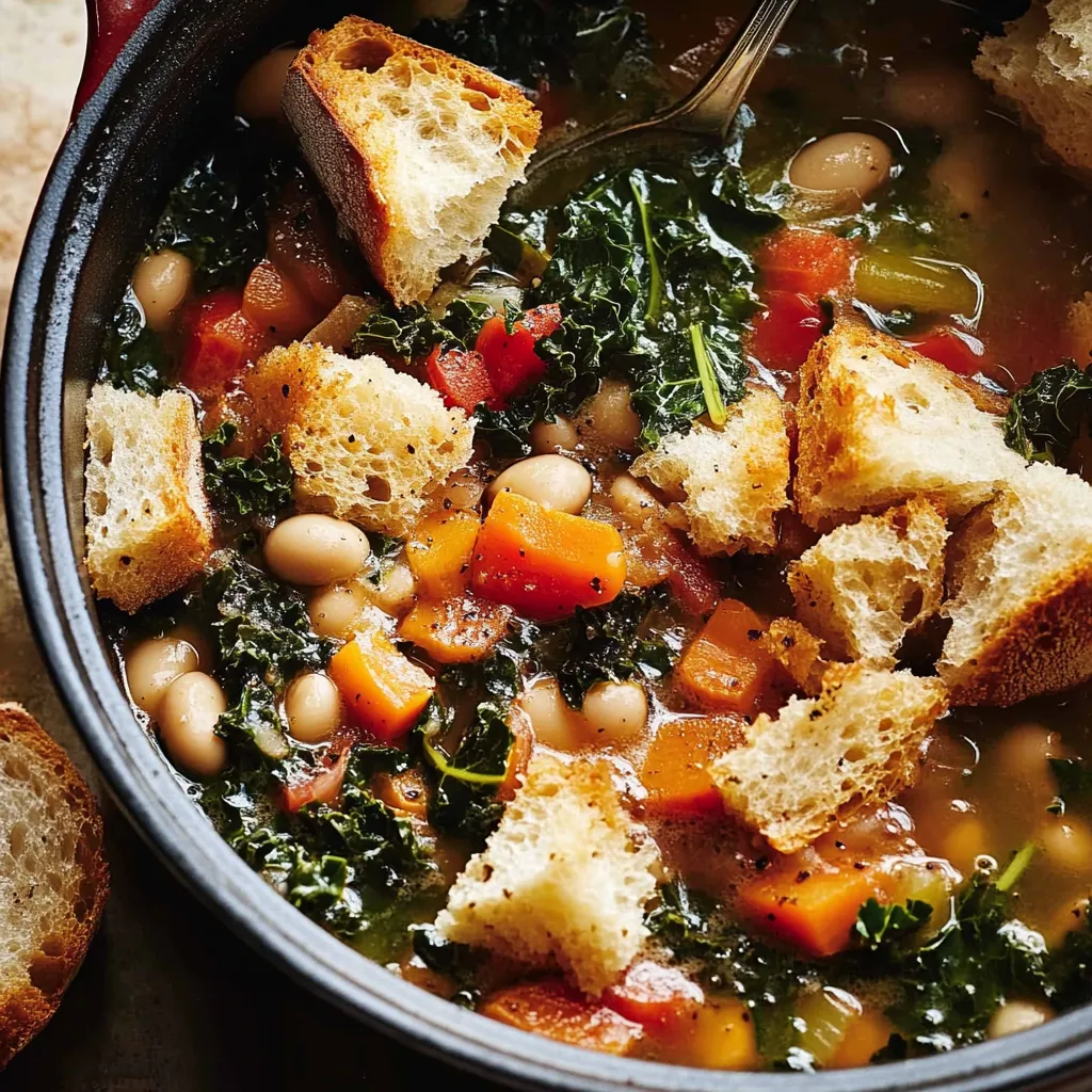 Rustic Ribollita Bean Soup