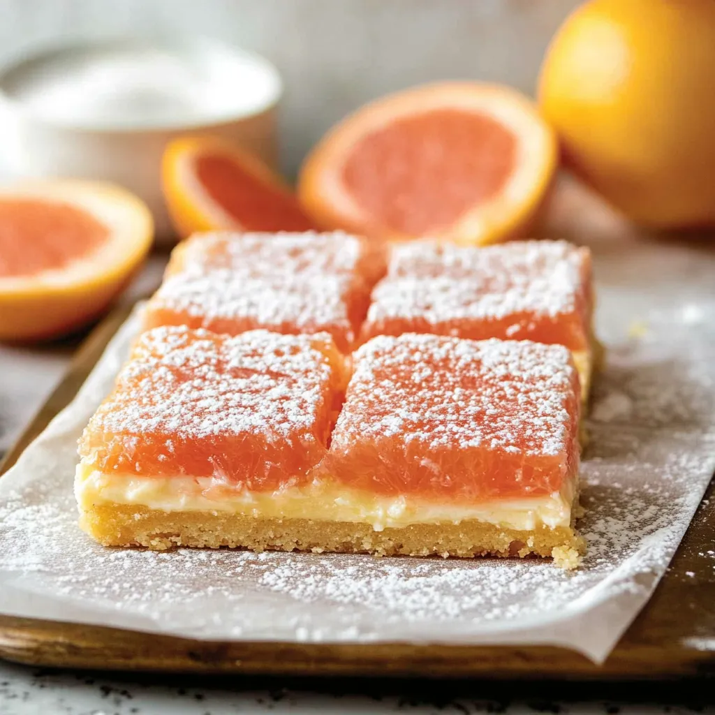 Tangy Grapefruit Bars