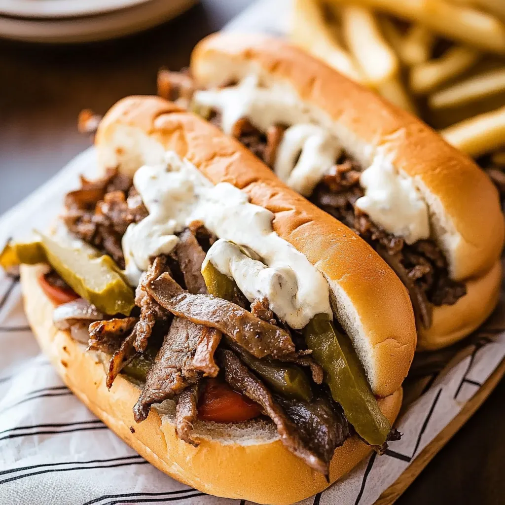 Philly Cheesesteak Sandwiches