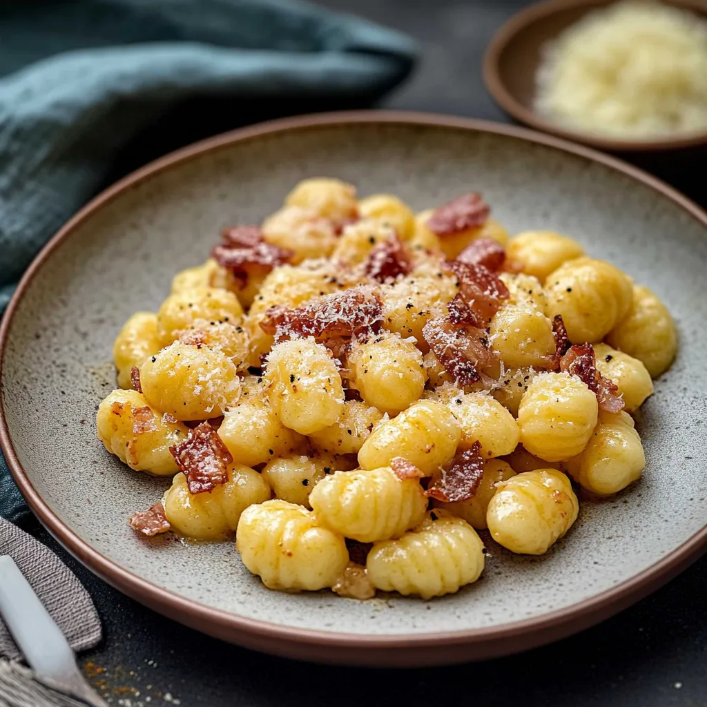 Creamy Gnocchi Carbonara