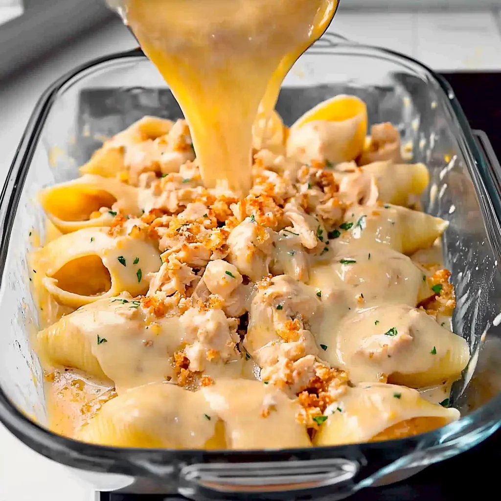 Chicken Scampi Stuffed Pasta Shells