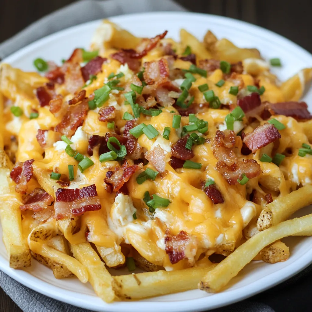 Loaded Bacon and Cheese Fries