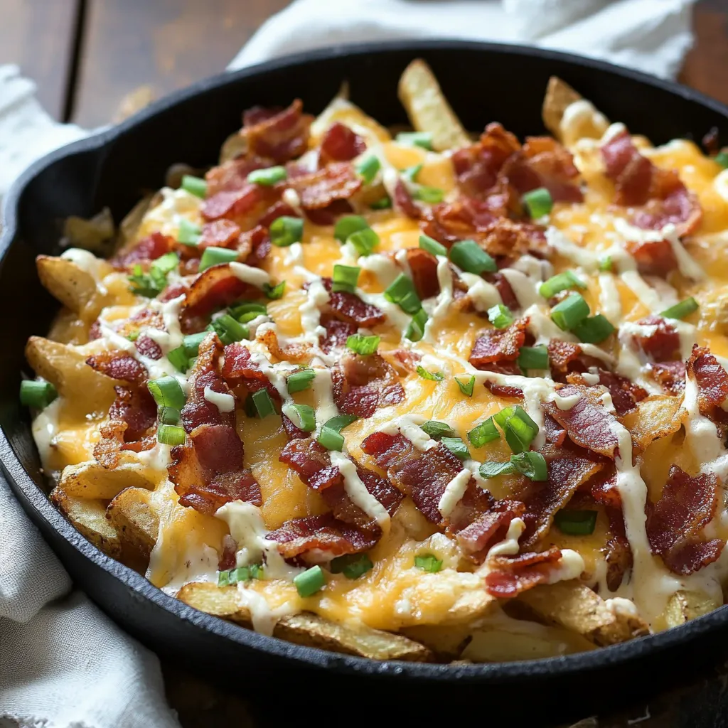 Crispy Bacon Cheese Loaded Fries