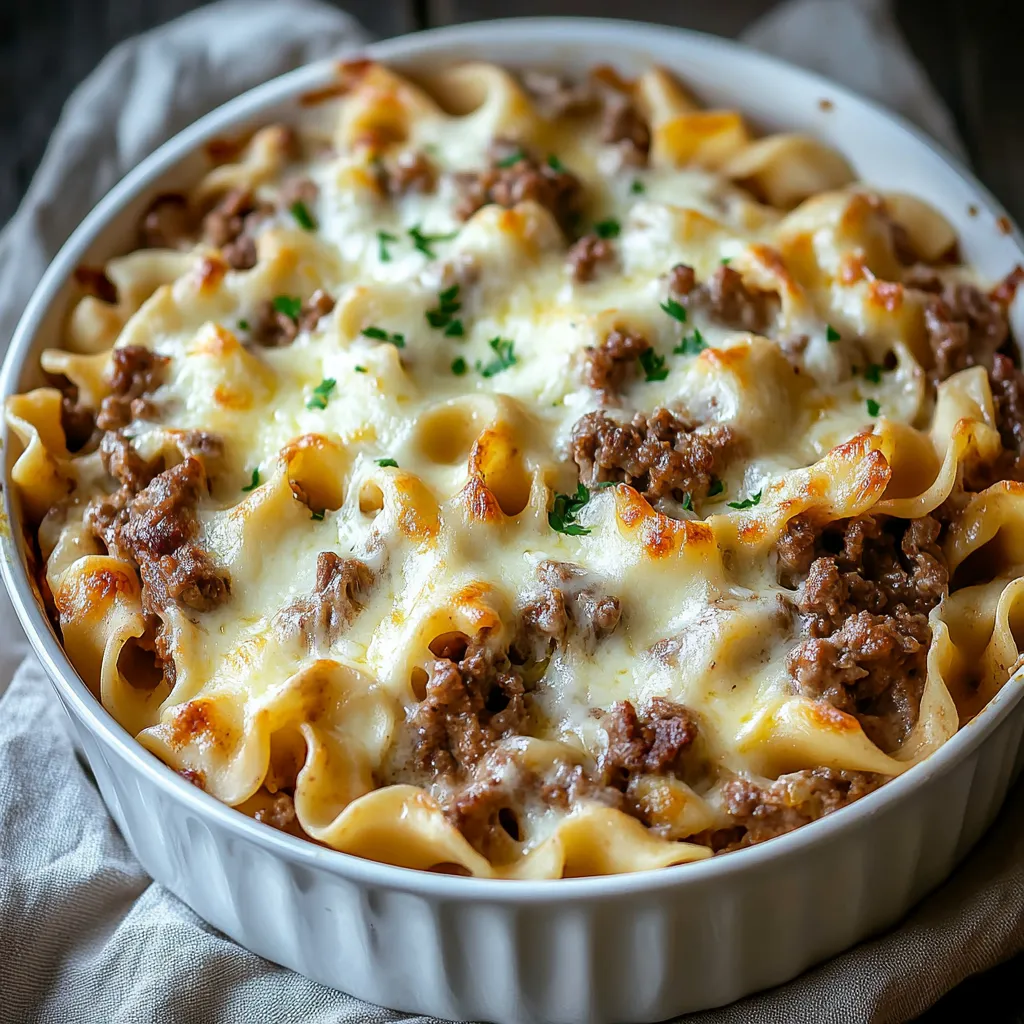 Sour Cream Beef Noodle Casserole