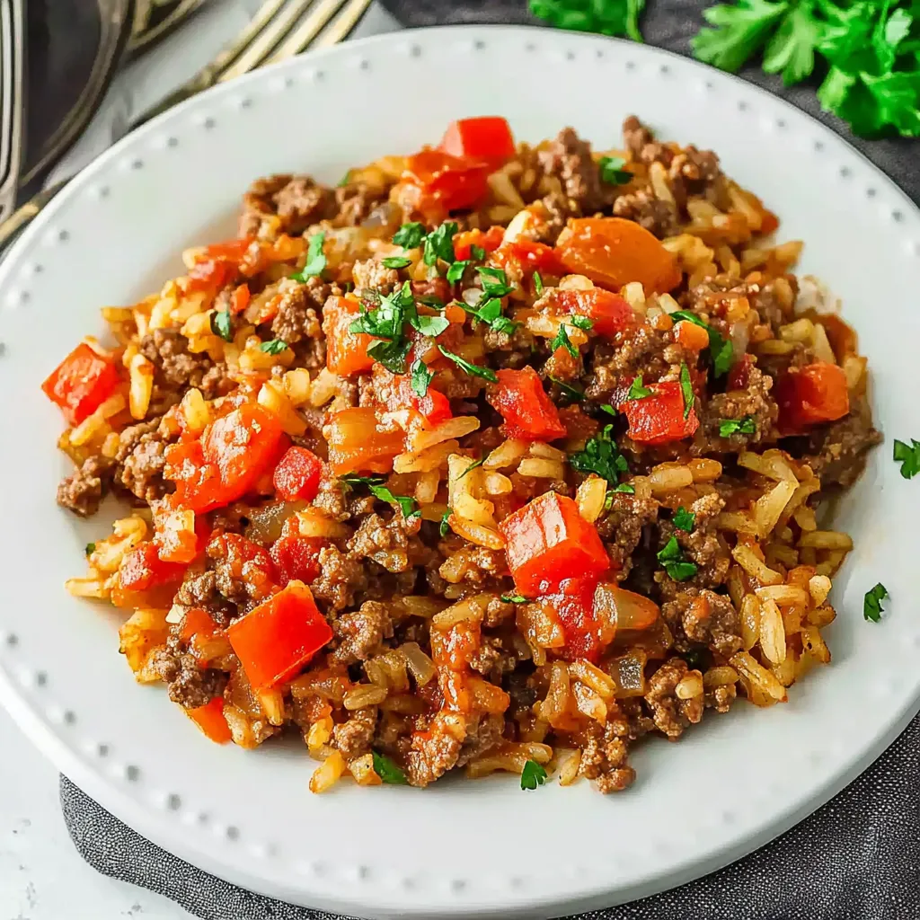 Tasty Ground Beef and Rice