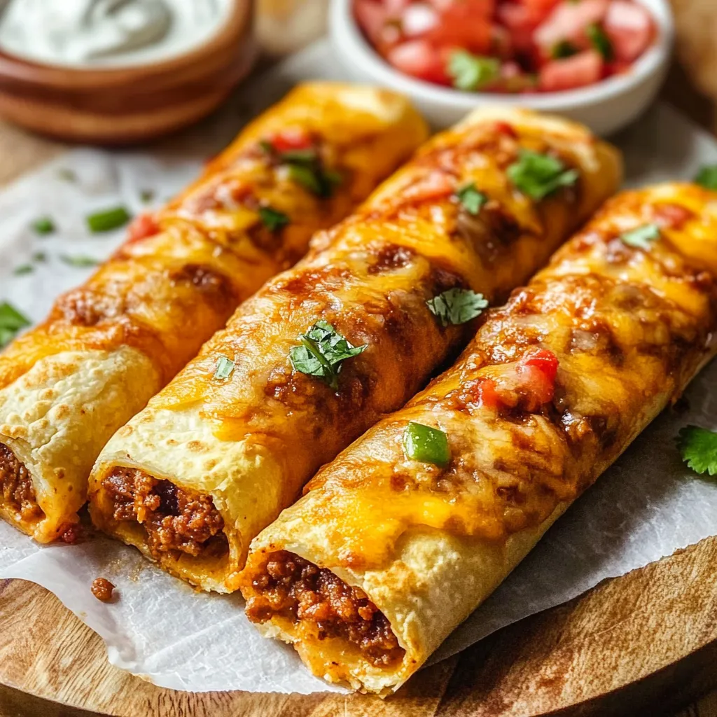 Cheesy stuffed taco sticks