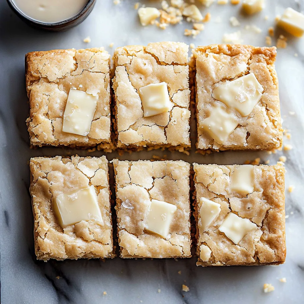 Perfect White Chocolate Blondies