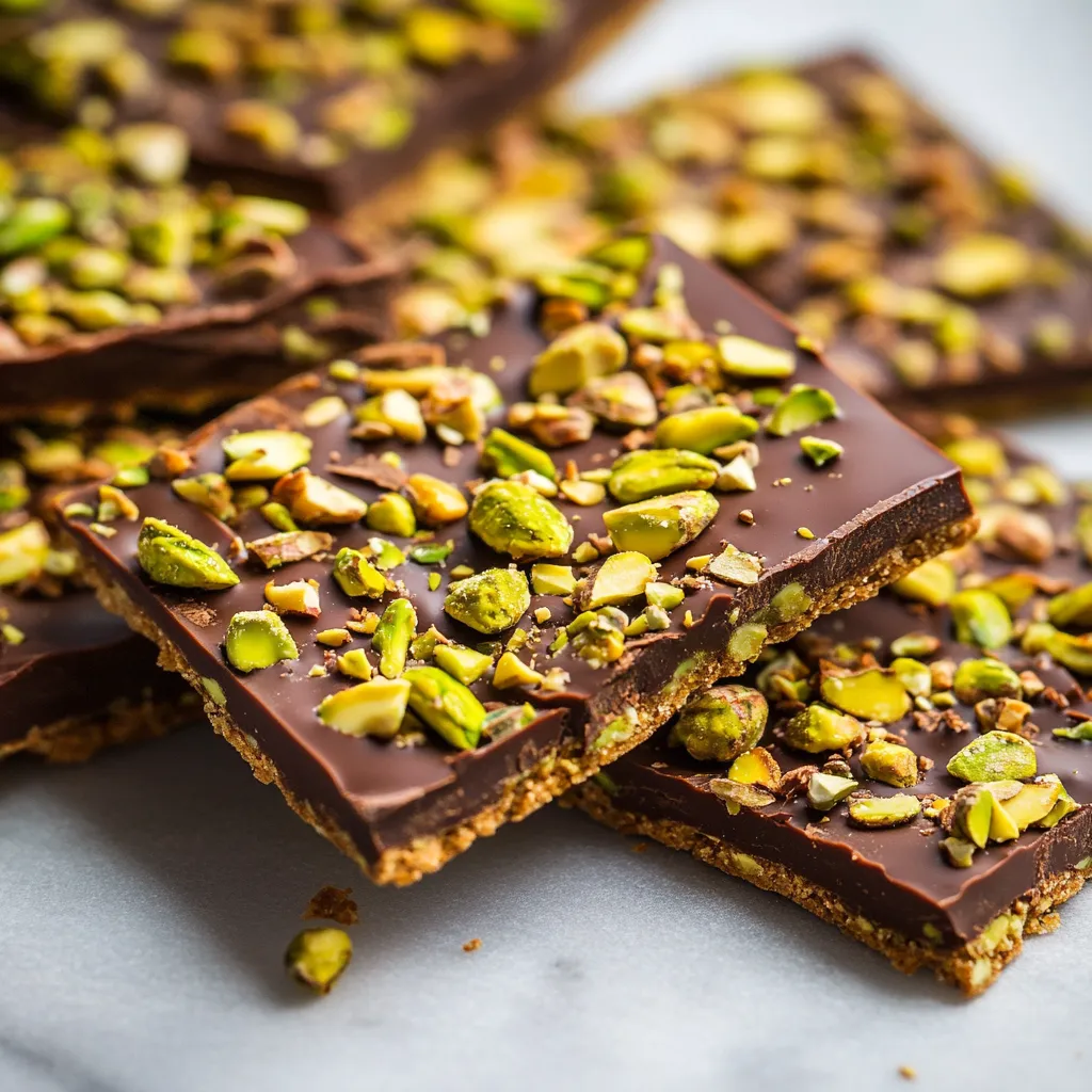 Pistachio Chocolate Bark Dessert