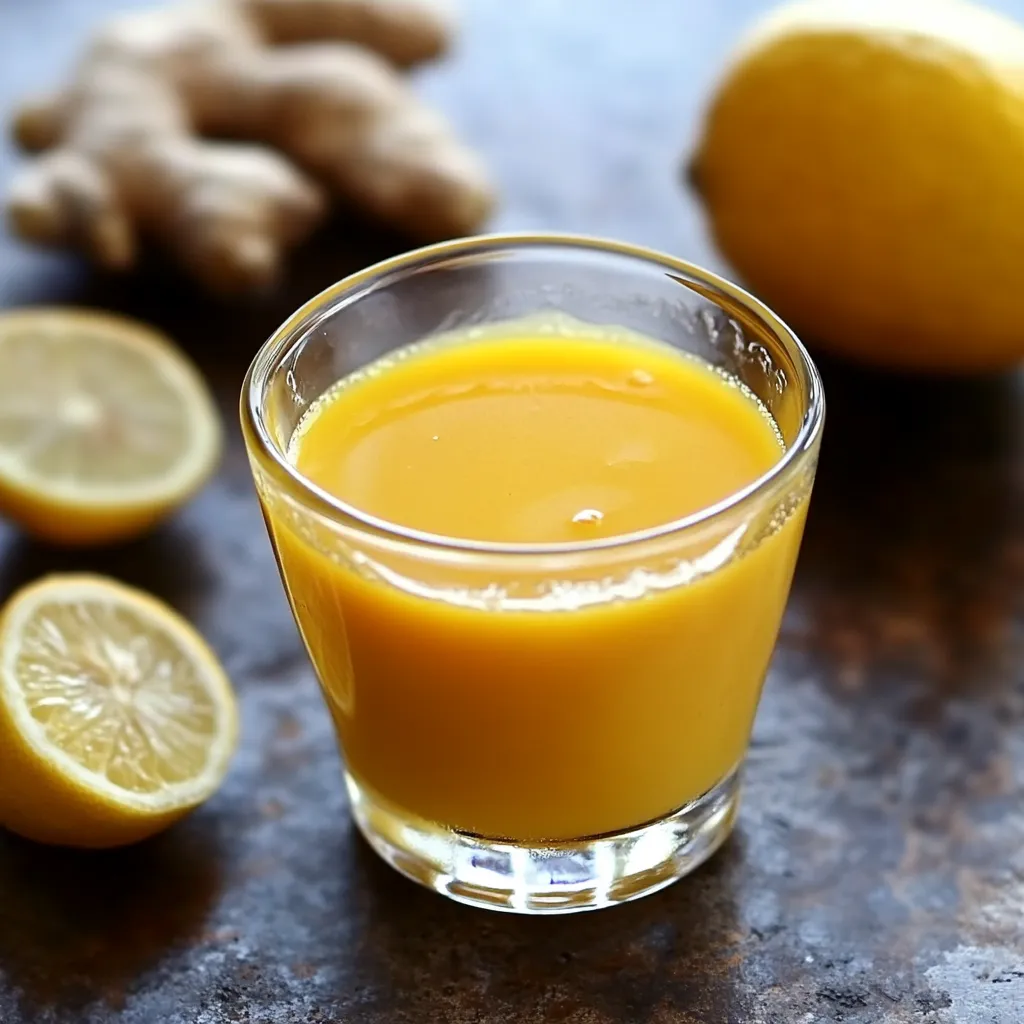 yummy  Lemon Ginger Turmeric Shot