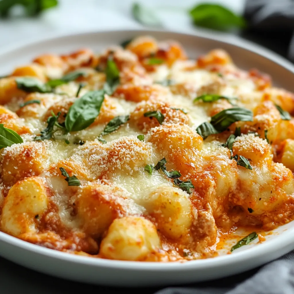 yummy Cheesy Baked Gnocchi Casserole