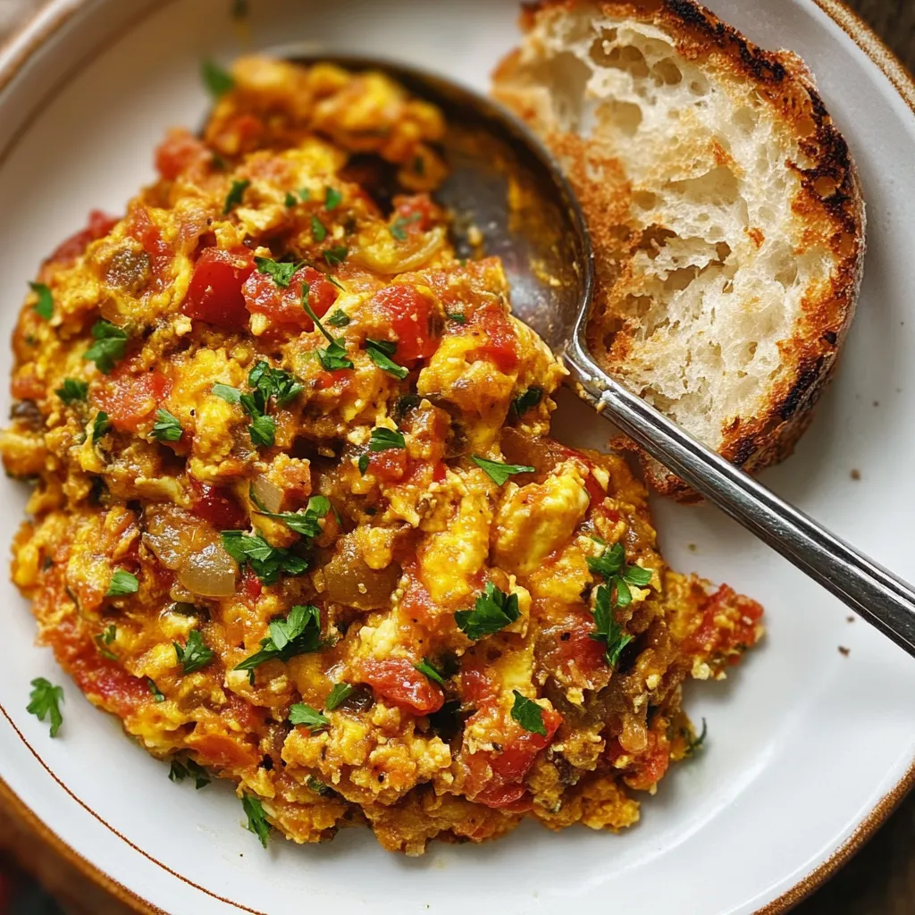 easy Menemen (Turkish-Style Scrambled Eggs With Tomatoes, Onions, and Chilies) Recipe