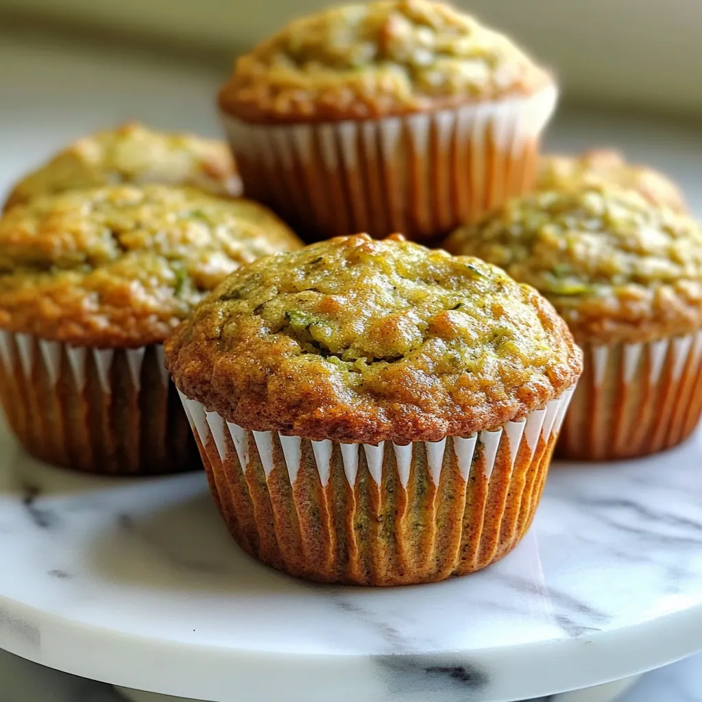 Soft and Moist Banana Zucchini Muffins