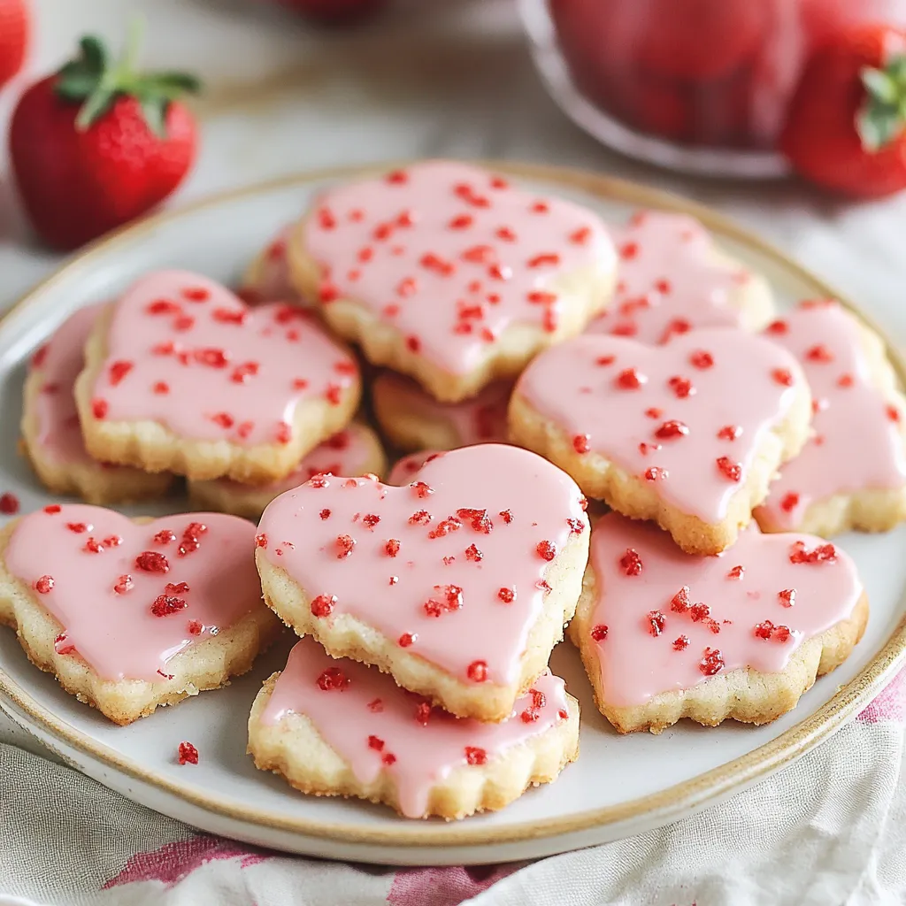 yummy Strawberry Shortbread Cookies