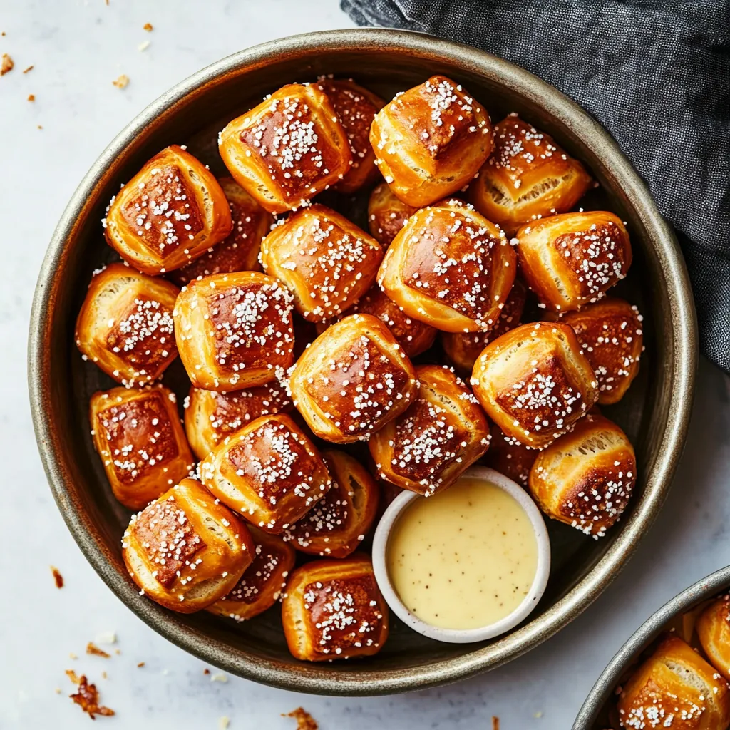 Fluffy and Golden Pretzel Bites