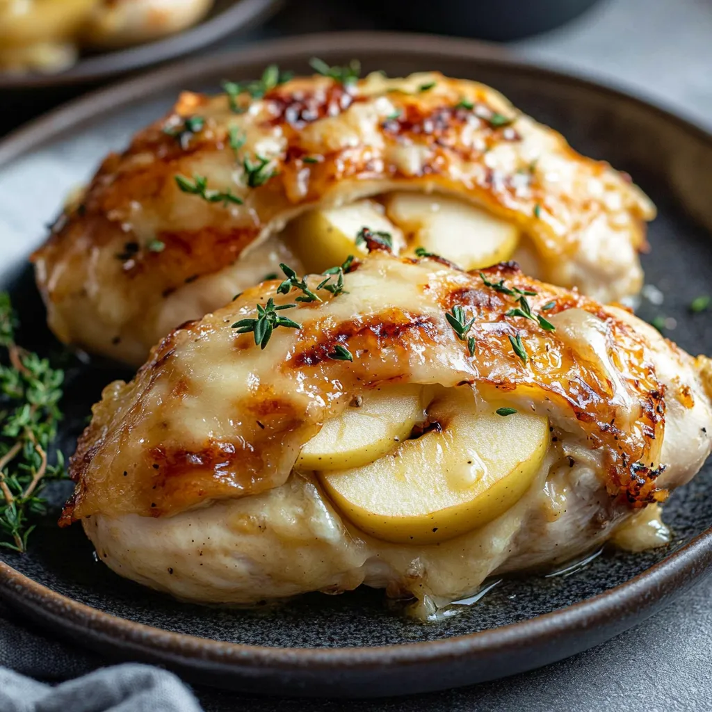 yummy Apple and Brie Stuffed Chicken