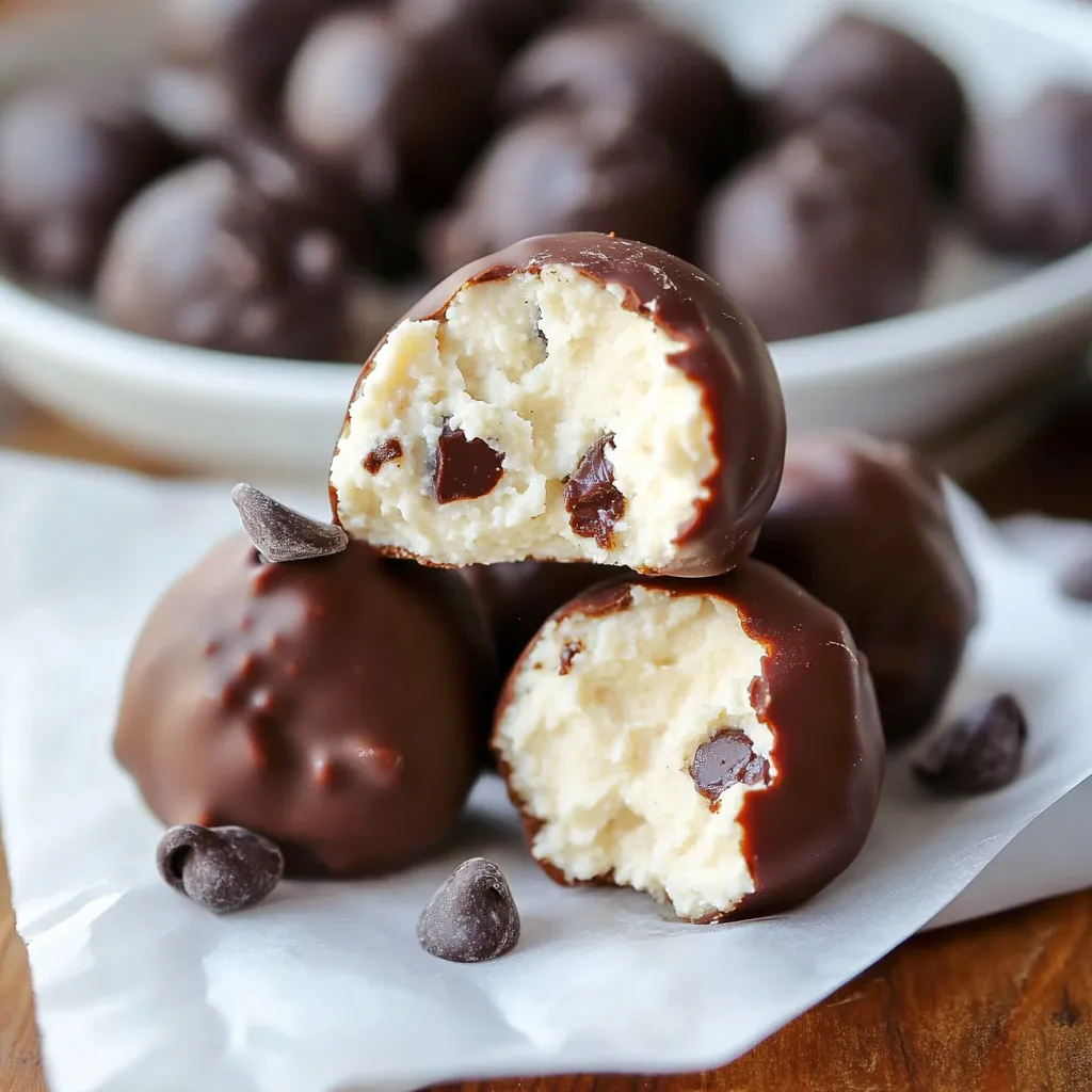 Creamy Chocolate-Coated Protein Balls