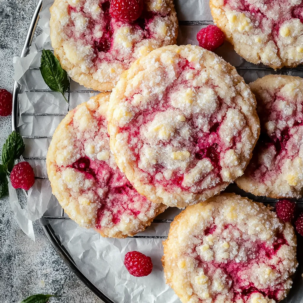 Pink Raspberry Cookies