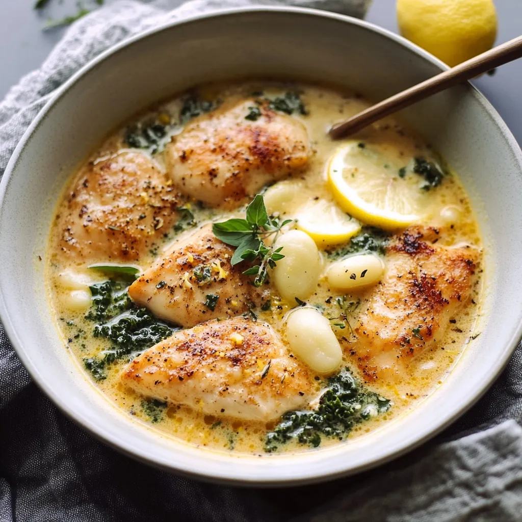 Cozy Bowl of Lemon Chicken Gnocchi Soup