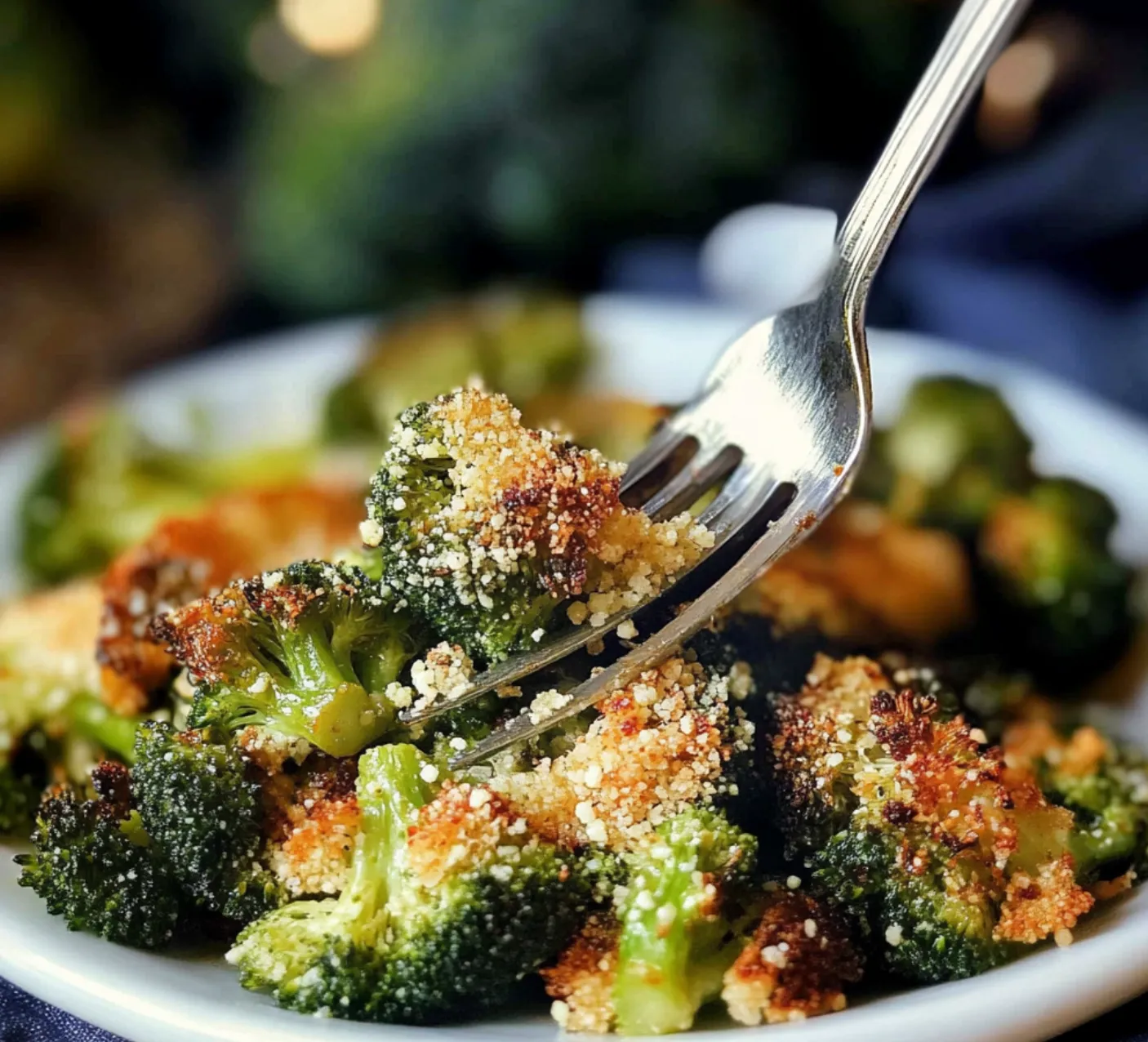 Easy Crispy Garlic Parmesan Roasted Broccoli