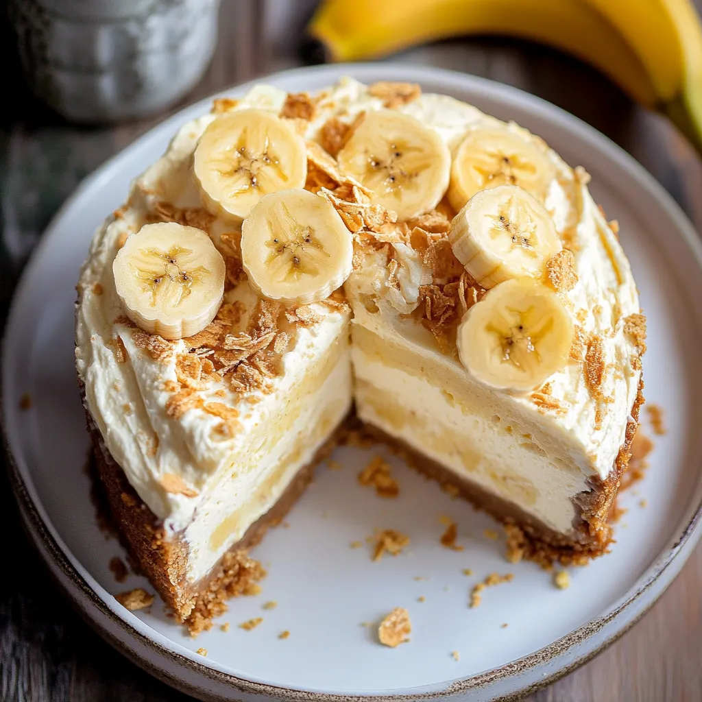 Creamy Banana Pudding Cheesecake Dessert