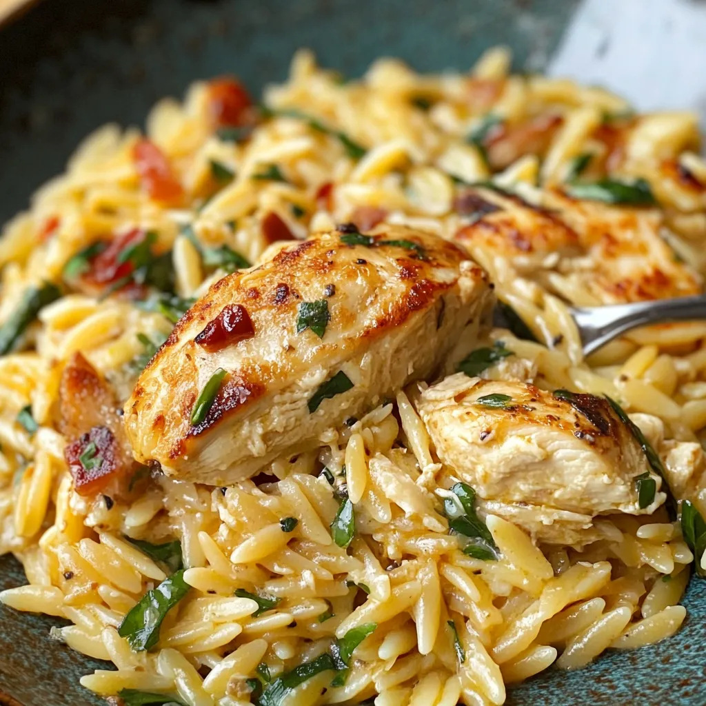 Comforting Chicken Orzo Pasta