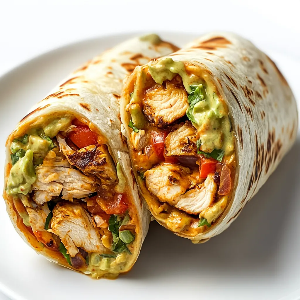 Easy Delicious Chipotle Ranch Grilled Chicken Burrito Recipe