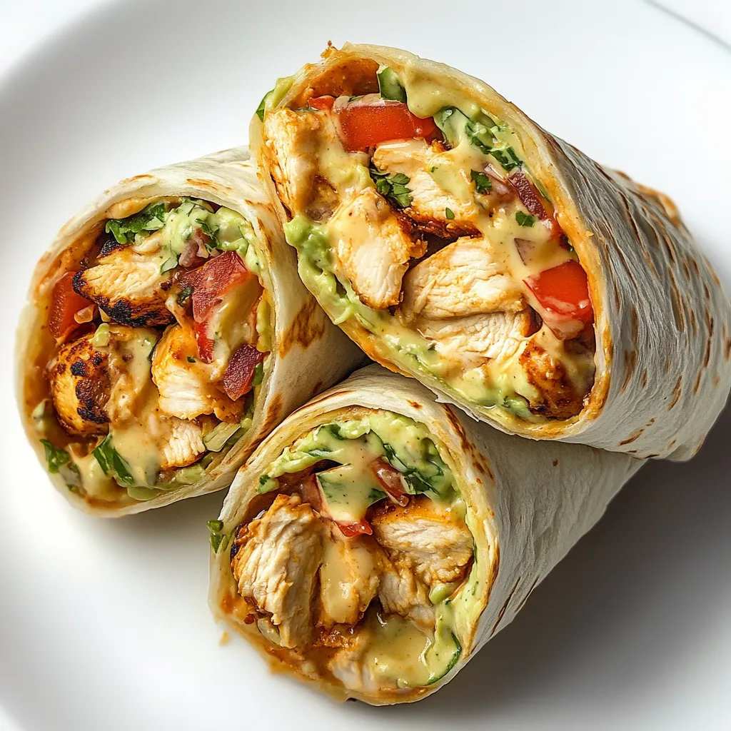 Yummy Delicious Chipotle Ranch Grilled Chicken Burrito Recipe