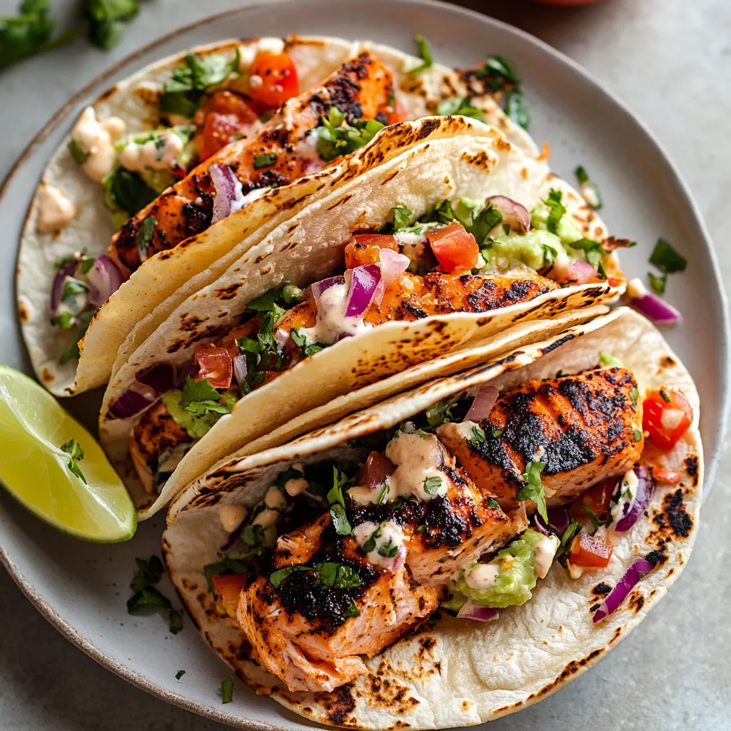 Easy Blackened Salmon Tacos (Small Batch)