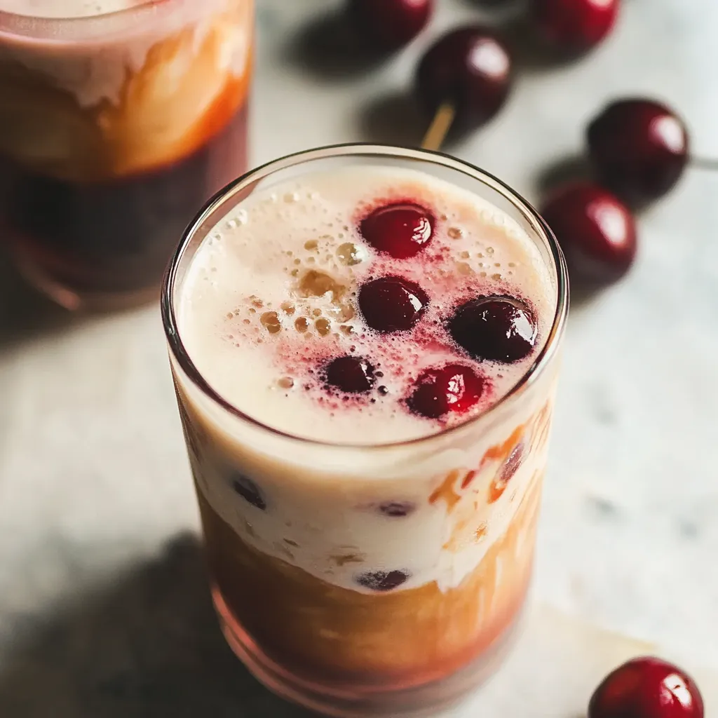 Delicious Cherry Vanilla Iced Latte