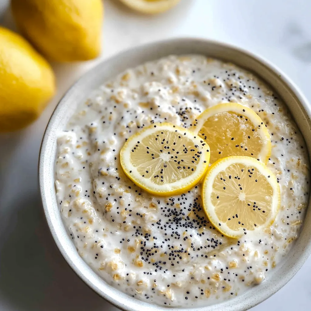 Refreshing Lemon Poppy Overnight Oats