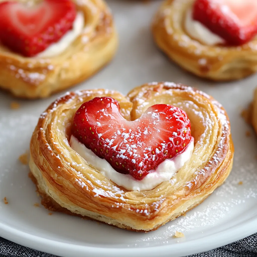 Easy Vegan Strawberry Cream Danish