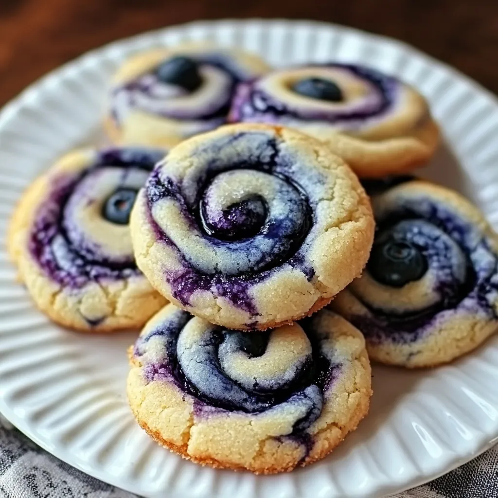 Yummy and Easy Blueberry Cheesecake Swirl Cookie Recipe